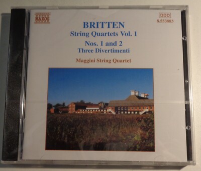 Maggini String Quartet BRITTEN String Quartets No.1 & 2 - Naxos CD SEALED