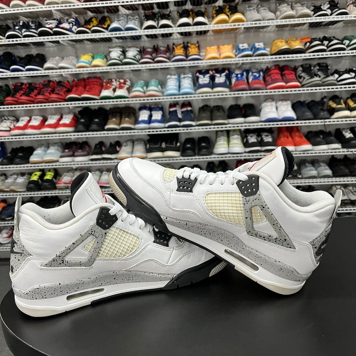 Nike Air Jordan 4 Retro OG White Cement 2016 840606-192 Mens Size