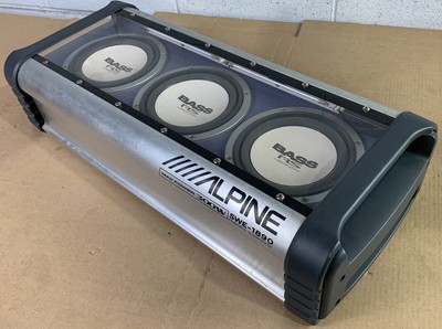 良好】ALPINE SWE-1900 アンプ内蔵サブウーファー 350W