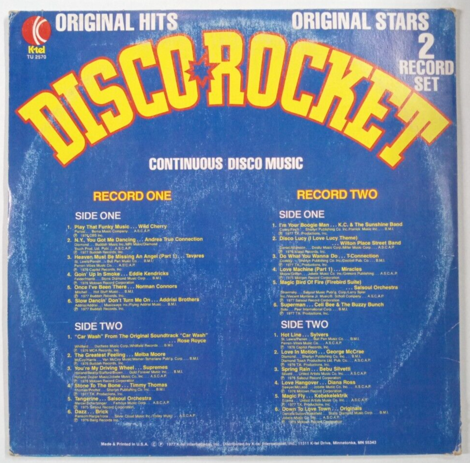 Disco Rocket Lp K-Tel Compilation | eBay