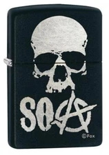 Zippo Windproof SOA, Sons Of Anarchy Lighter with Skull, 29891, New In Box