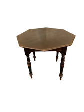 Antique Hexagonal Table With Lots Of Patina  From Age