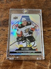 Troy Terry IP Signed Upper Deck Allure Card JSA Coa Ducks Autographed