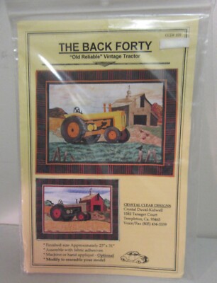 1999 Crystal Clear Designs The Back Forty #109 Quilted Wallhanging 31 x 23''