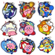 Kirby Connecting Kirby Star Rubber Strap Keychain Anime Keyring Phone Charm Gift