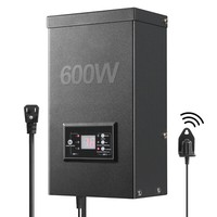 600W Low Voltage Landscape Transformer with Timer and Photocell Sensor 1