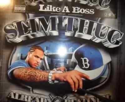 Slim Thug Like A Boss Vinyl Single 12inch NEAR MINT Geffen