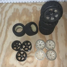 1/10 Rc Stadium Truck Wheel And Tire Lot