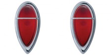 Ford Hot Rat Street Rod Custom Truck Tear Drop Tail Light Lenses Zephyr Bezels Ford Hot Rat Street Rod Custom Truck Tear Drop Tail Light Lenses Zephyr Bezels