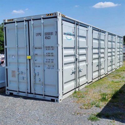 40ft High Cube Shipping Container with Side Doors for Storage Easy Loading