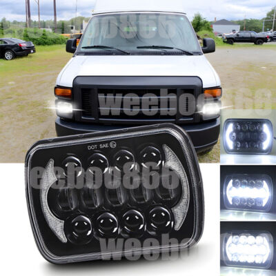 Popular 5x7'' 7x6 LED Headlight Hi/Lo for Ford E-100 E-150 E-250 E-350 Econoline