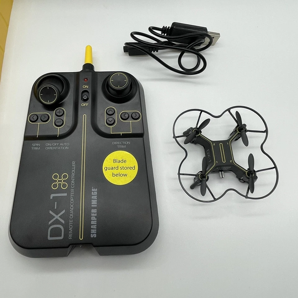 Sharper Image DX-1 Micro Drone Black Quadcopter - Complete In Box - Tested - Image 3 of 4
