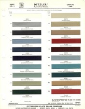 1964 Cadillac Fleetwood Eldorado Deville Sixty-two Fl Paint Chips Ppg Ditzler