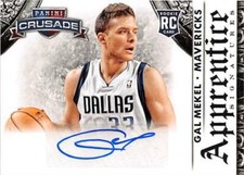 Gal Mekel autographed Basketball card 2014 Panini Crusade Apprentice Rookie #31