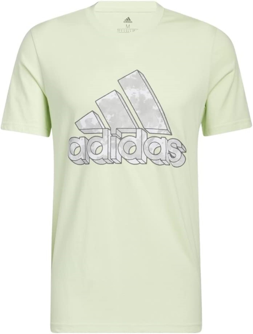 мужская футболка adidas Summer Madness Wash с графическим принтом, почти лаймовая