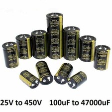 25V-450V 100uF-47000uF Range of Radial Aluminium Electrolytic Capacitors 105 C