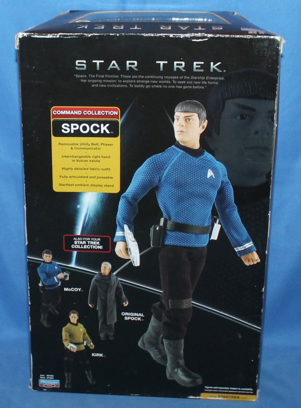 Star Trek Command Collection Spock 12'' Action Figure 2009 Playmates