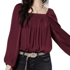 NWT Free People Intimately Another Round Balloon Sleeve Bodysuit Size M