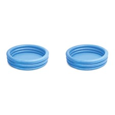 2x Intex Crystal Blue Kids Inflatable Swimming Pool 114cm Outdoor Garden Fun 2+