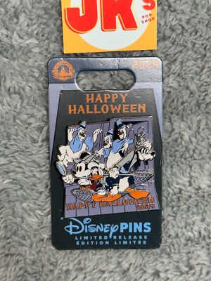 NEW Disney Pin Mickey Mouse Donald Duck Goofy Happy Halloween Detective Ghost