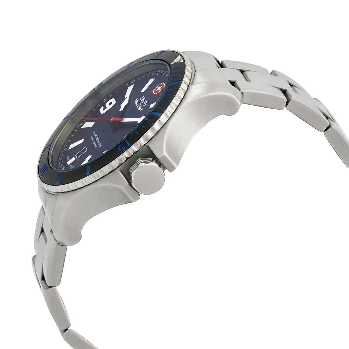 Swiss military seaforce blue dial men's watch sales