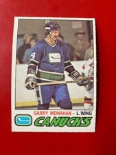 1977-78 O-Pee-Chee set break #341 Garry Monahan - Vancouver Canucks NRMT