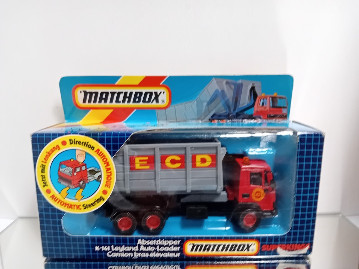 Camion Matchbox Superkings Leyland Auto Loader 1987 - Modèle Diecast Rouge