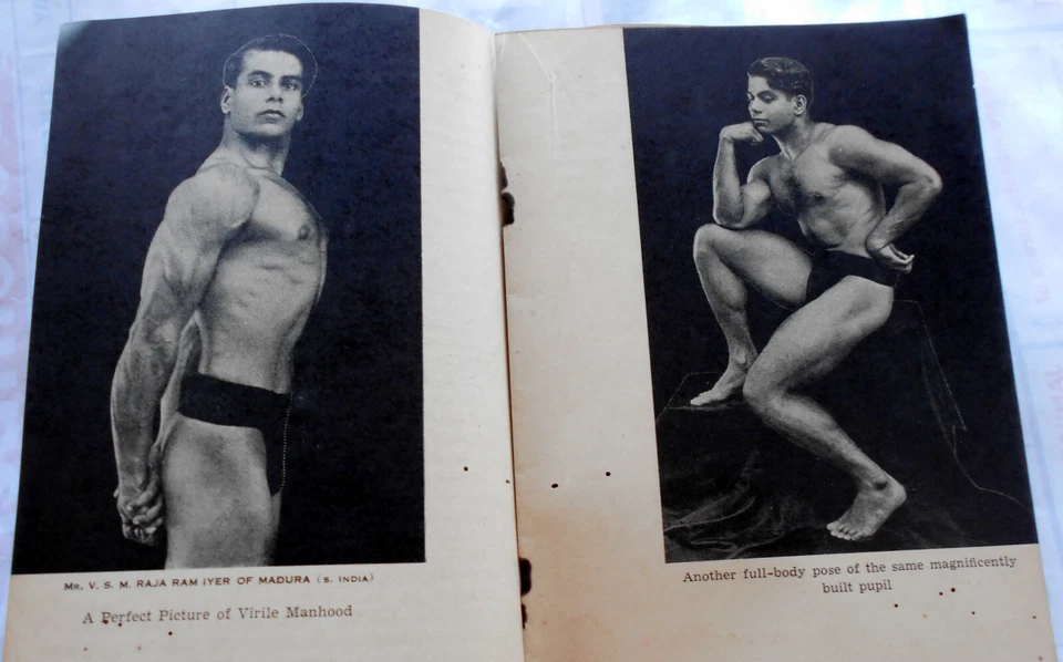 Rare antique Indian body builders book 1936 Gay interest Nudes 2 free books Yoga - Image 4 of 4