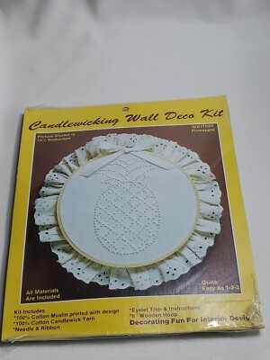 Candlewicking Wall Deco Kit Pineapple WKIT024 Decoring Fun Old New Stock