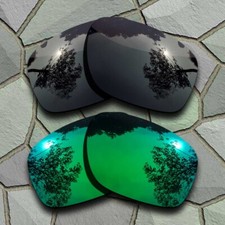 Jade Green Grey Black Lenses Replacement for-Oakley Crossrange Patch Polarized