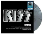 KISS - ICON - Silver Black Splatter Vinyl LP Walmart Exclusive
