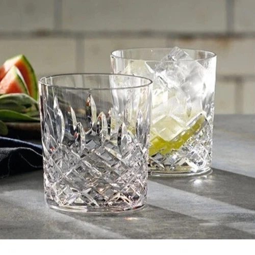 Royal Doulton Highclere Crystal Tumbler Whiskey Glass Set of 6