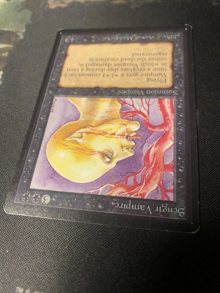 Magic The Gathering Sengir Vampire Beta 1993 Light Play - Image 3 of 4