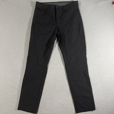 Weatherproof Vintage Pant Mens 34x32 Black Polyester Khakis Straight Performance