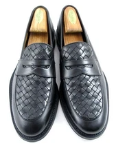 NEW Allen Edmonds "COMO" Leather Penny Loafer 10(L) & 9.5(R) D Black   (692N)
