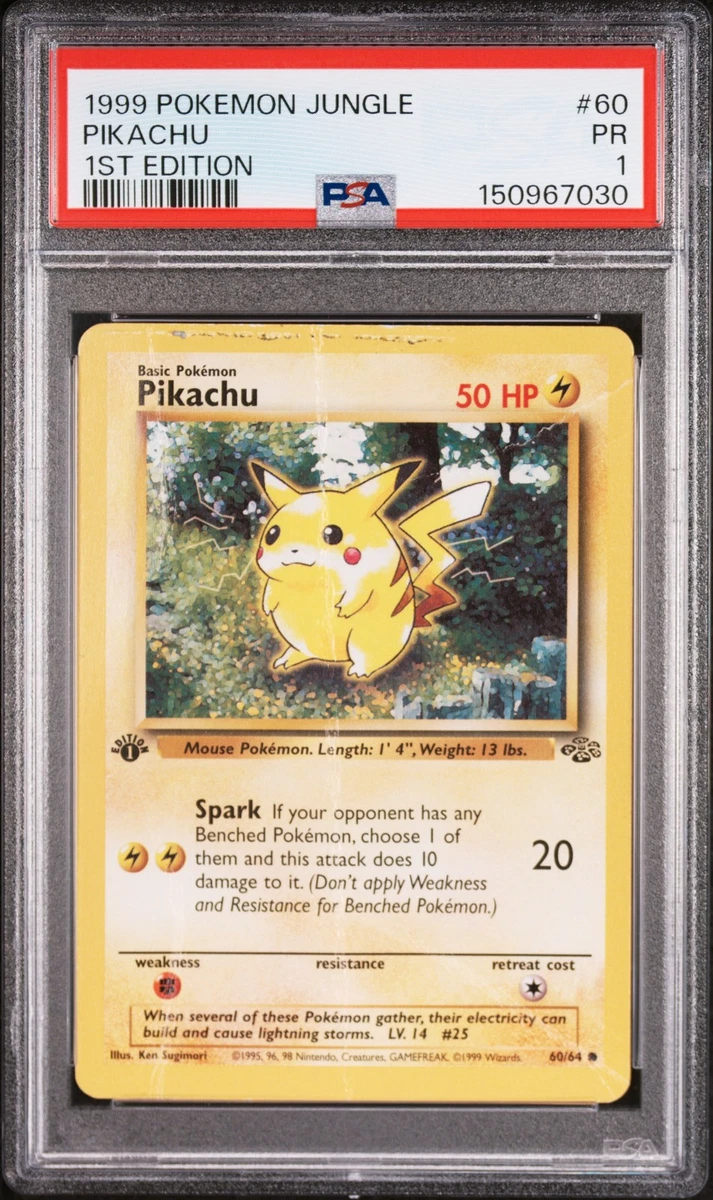 Pikachu Pokémon TCG 1st Edition Individual Trading Card Games for