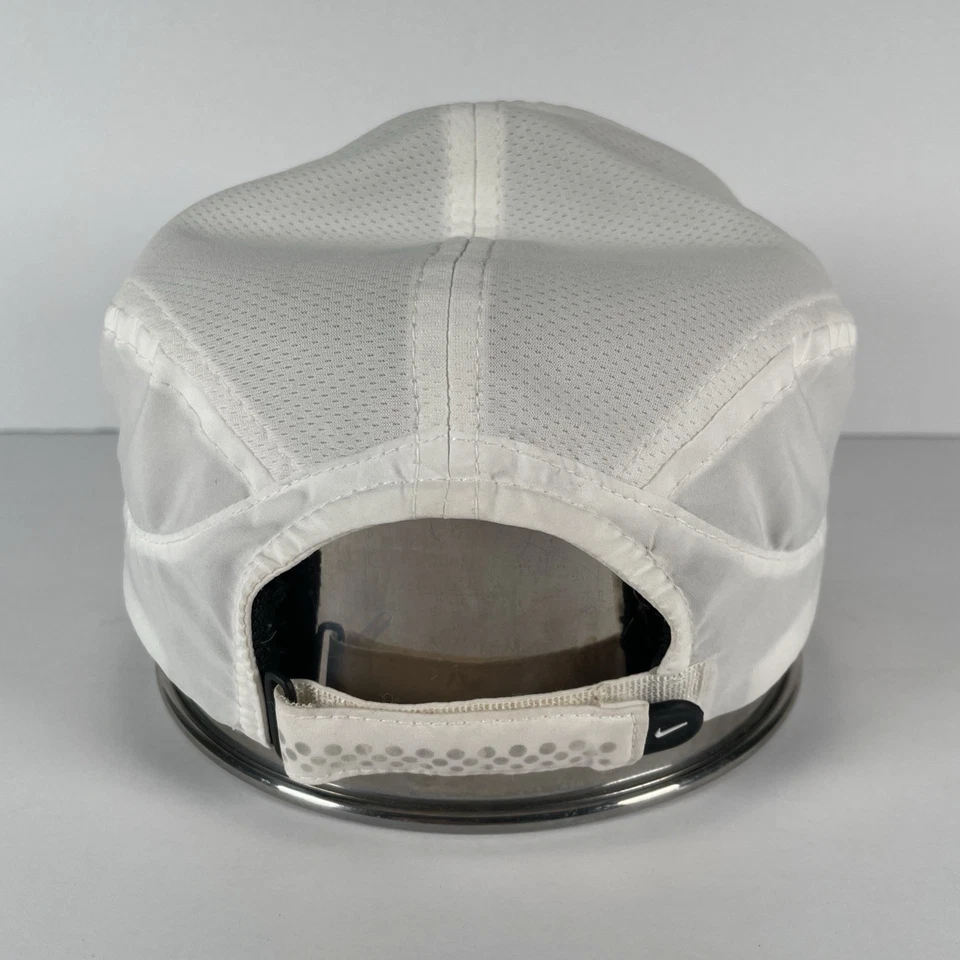 Nike Featherlight 7 Panel FitDry Hat Women’s One Size 595511-100 White Gray - Image 4 of 4