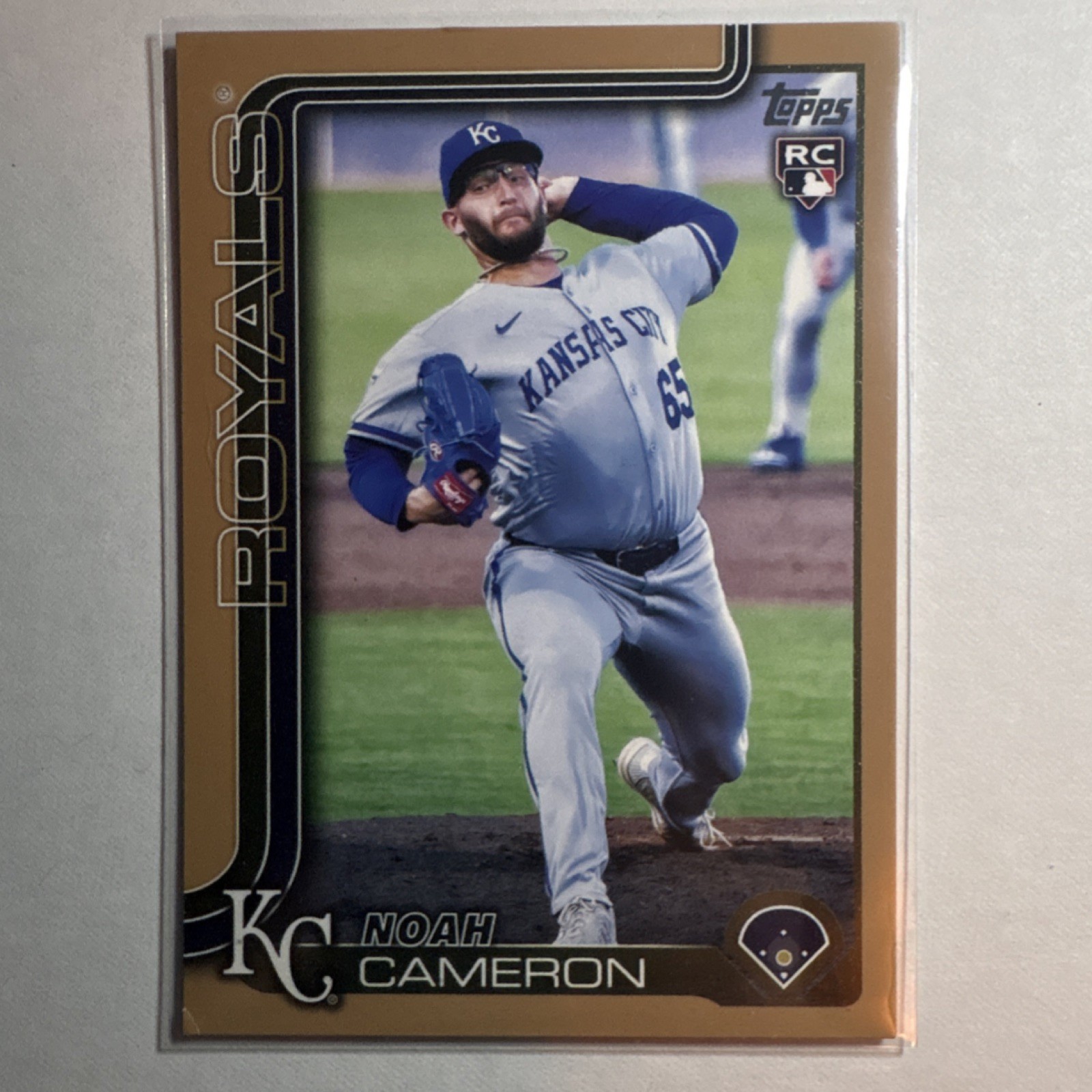 Topps 2025 Update Series Noah Cameron Royals Gold Rookie #US65 Serial /2025