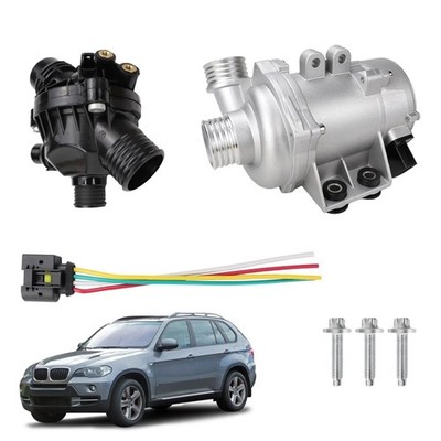Electric Engine Water Pump & Thermostat Kit | Compatible with BMW 328i, 128i,...