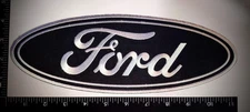 Large Ford  Classic Iron On Sew Embroidered Patch high Quality 11" Black White