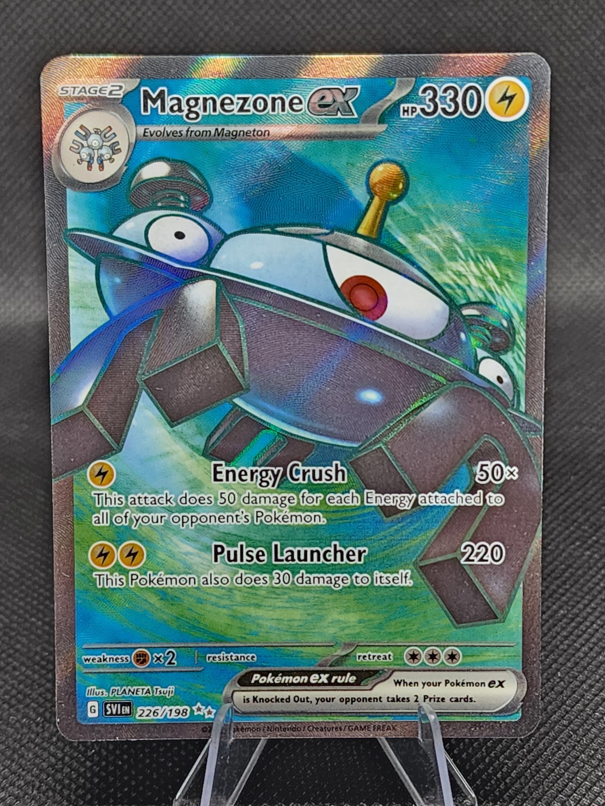 Pokemon Magnezone ex 226/198 Scarlet & Violet Ultra Rare Full Art Holo NM