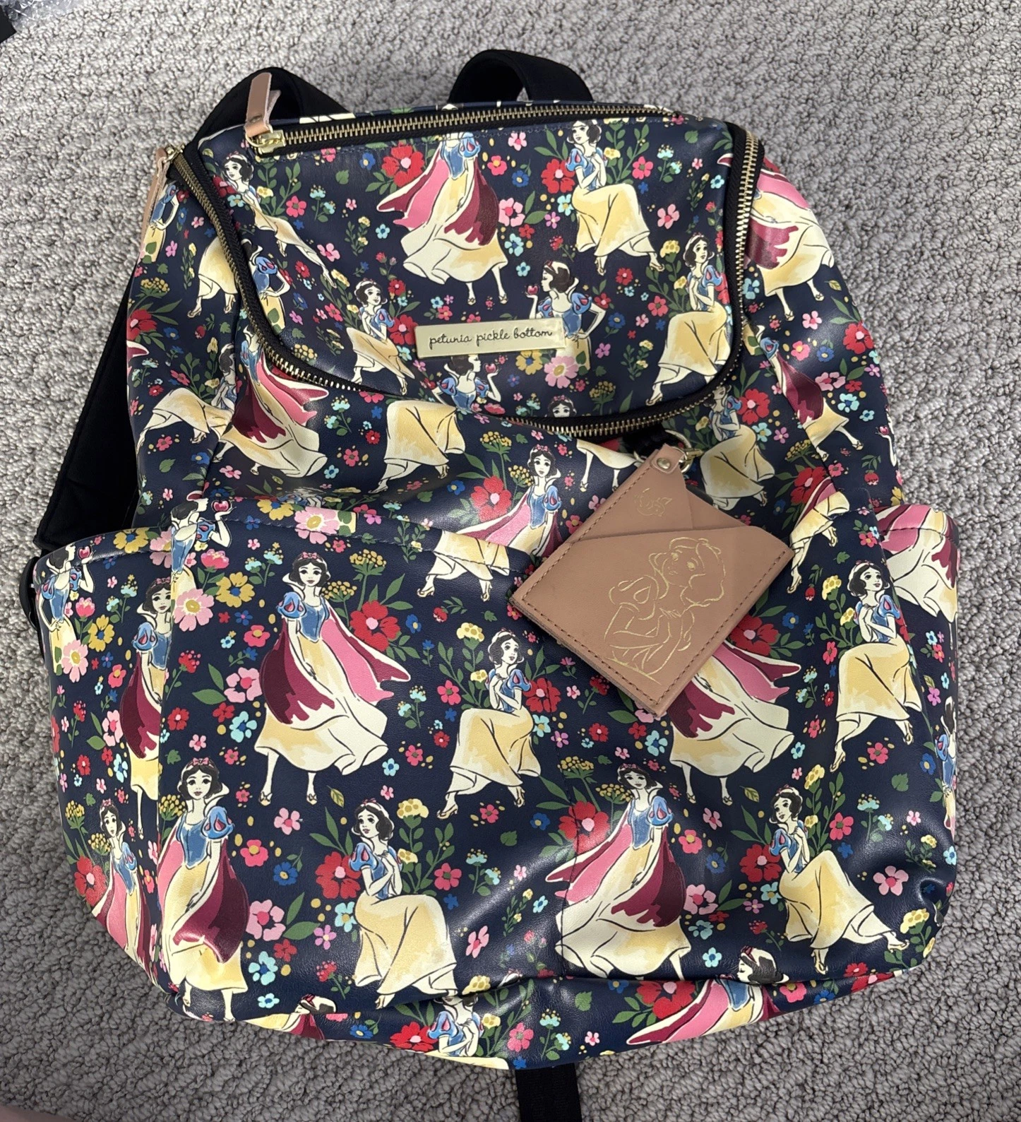Petunia Pickle Bottom Disney Snow White Meta Backpack! Large With Changing Mat