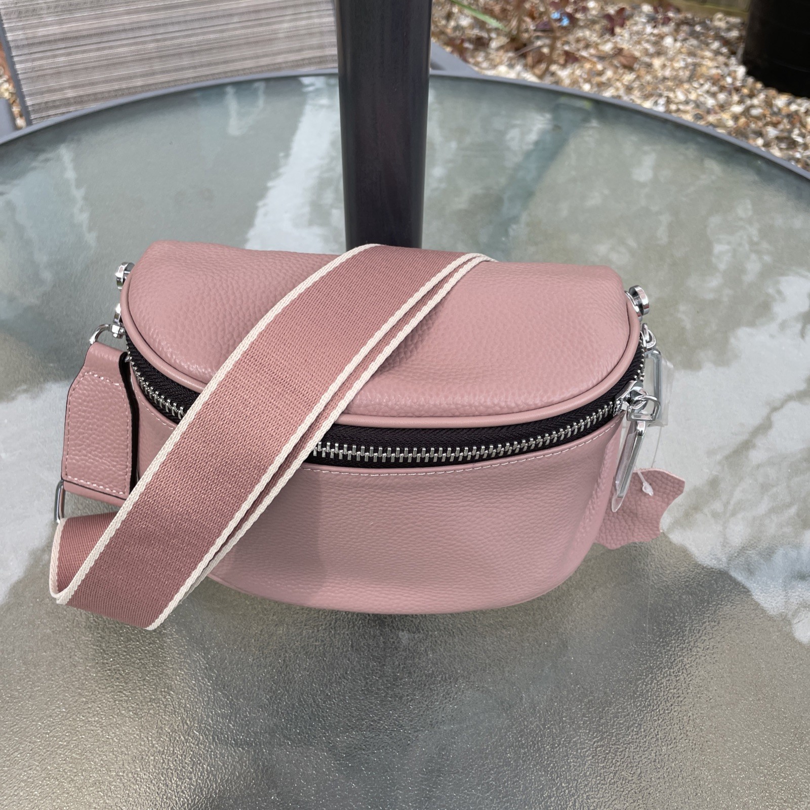 Bolso de hombro bandolera informal de cuero real para dama Reino Unido