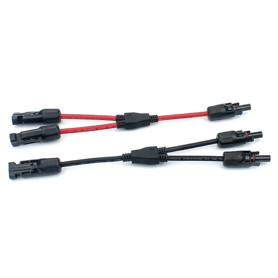 One Pv Module 20A 1000V Electrical Solar Connector Photovoltaic Solar Panel Cable ...