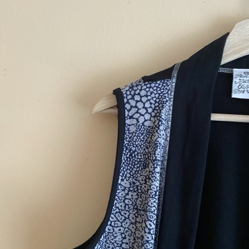 Parsley Sage Long Cardigan Vest Woman Large Pockets Boho Artsy Festival Office - Picture 4 of 11