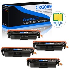 4PK 069 Black Toner Cartridge Compatible for Canon 069 MF750C LBP670C MF753Cdw