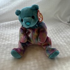 Ty Beanie Baby - DECEMBER the Birthday Bear 7.5" NEW MWMTs Plush Stuffed Toy