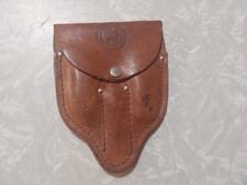 Boy Scout Schrade Utensil set Leather Case for Belt BSA Logo w/Fork, Knife