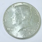 1964 Kennedy Half Dollar 90% Silver Circulated Coin Free Shipping #8832