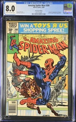 Amazing Spider-Man 209 CGC 8.0 Newsstand Variant 1st appearance of Calypso.